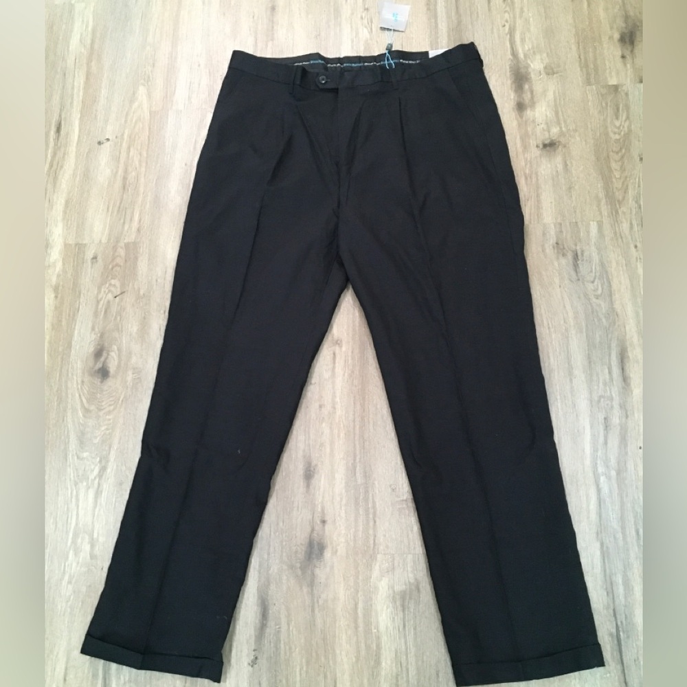 Steve Harvey Collection Men's Black Dress Pants